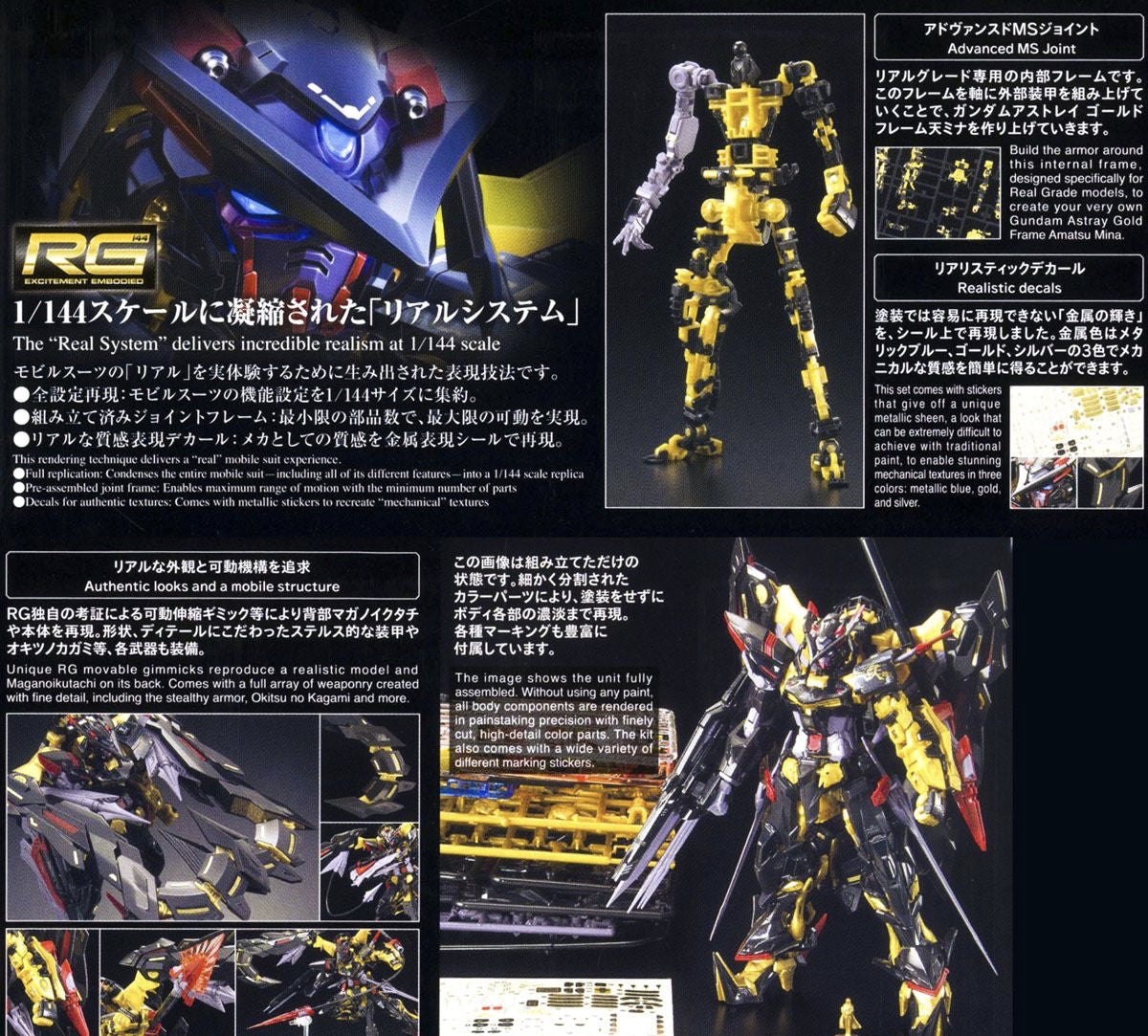 RG Gundam Astray Gold Frame Amatsu Mina