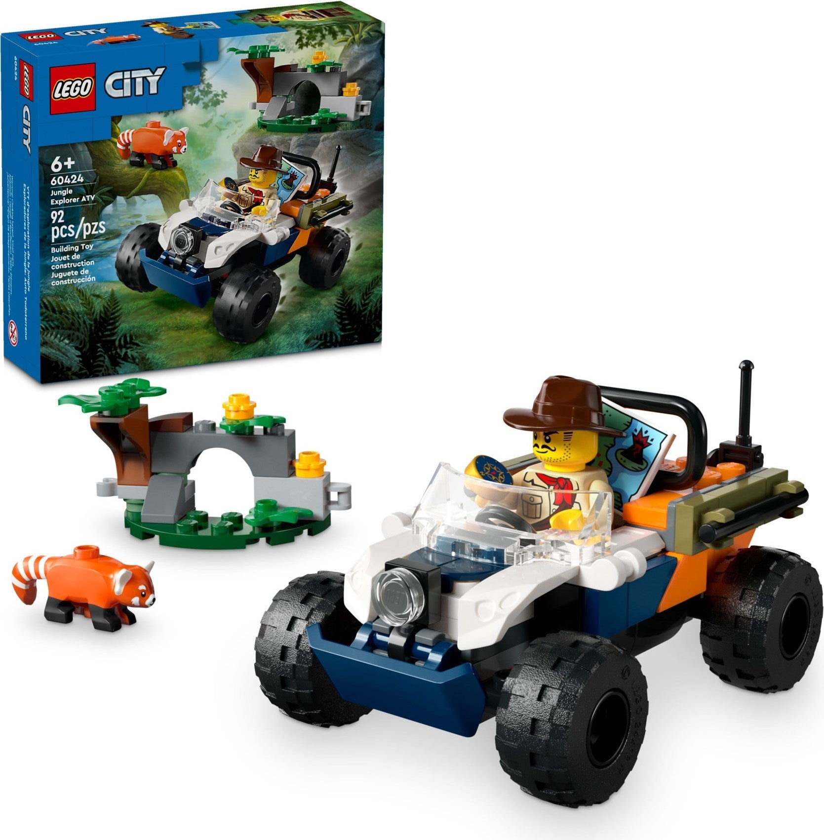 LEGO 60424 Jungle Explorer ATV Red Panda Mission