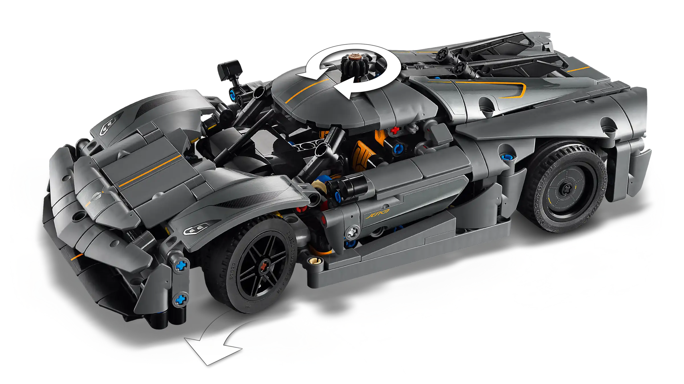 LEGO 42173 Koenigsegg Jesko Absolut Grey Hypercar